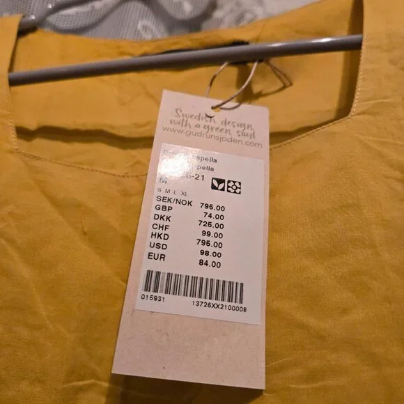 Gudrun Sjoden Kleid Acapella Cotton Dress. NWT. Medium. $60. - Picture 2 of 2